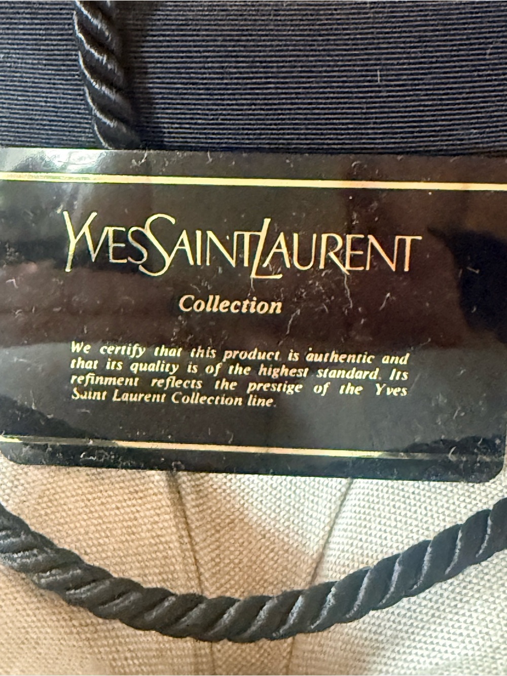 Yves Saint Laurent Black Faille Bucket Evening Bag Gold Filigree 1980s MINT - Picture 9 of 14
